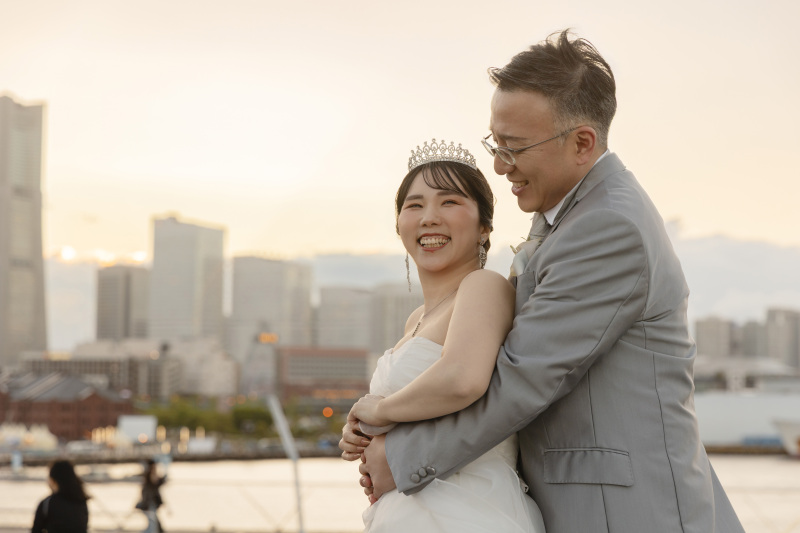 横浜の風を感じて。心温まるフォトウェディングの一日