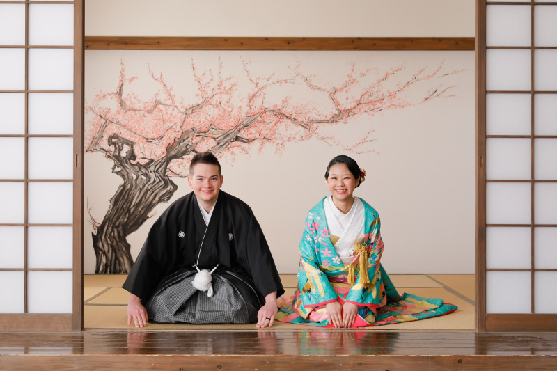 屋内庭園でお二人らしく！