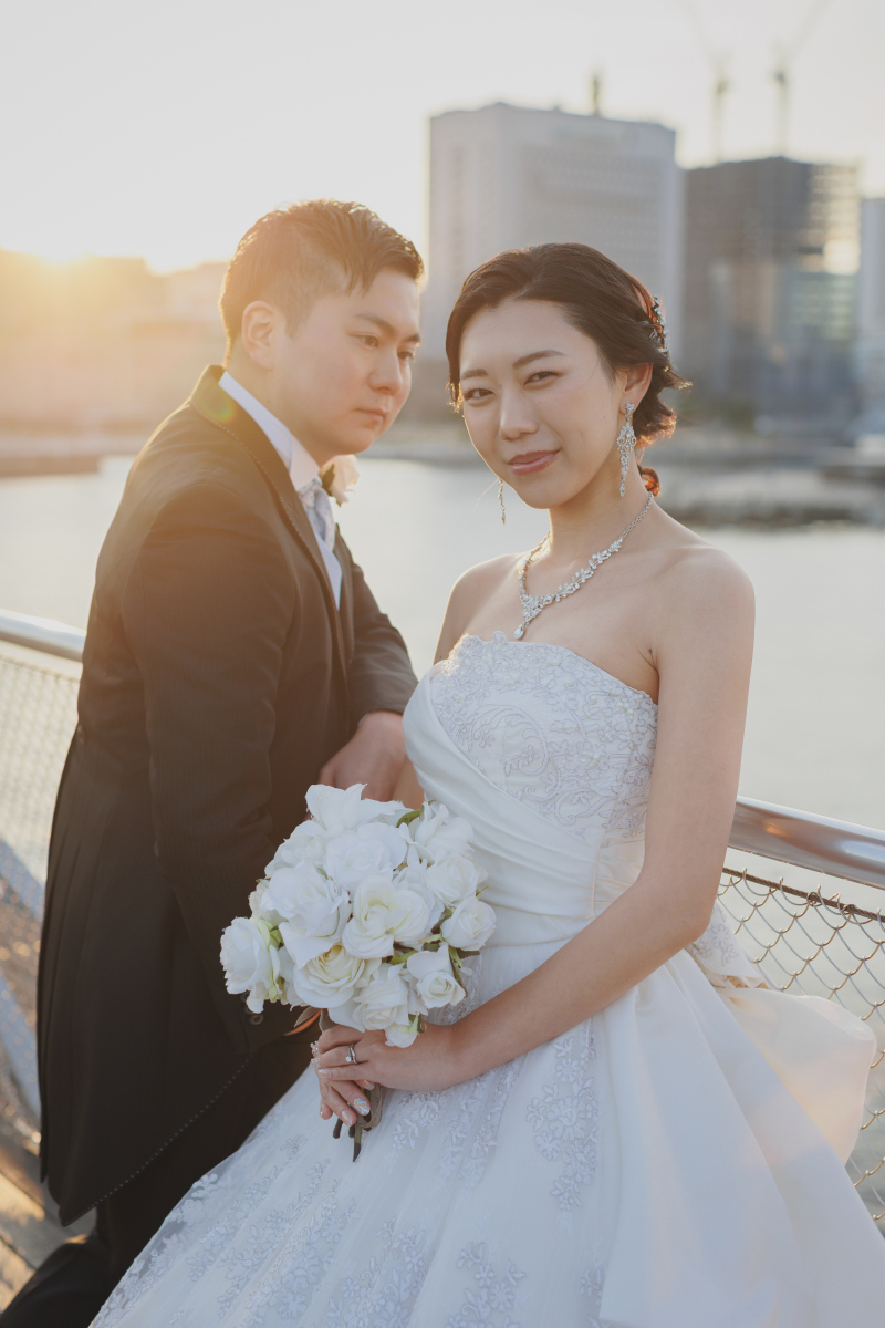 和装屋内庭園スタジオ2着+大桟橋夜景ロケーション