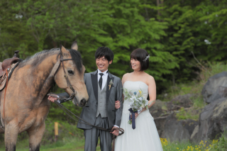 乗馬クラブで撮影