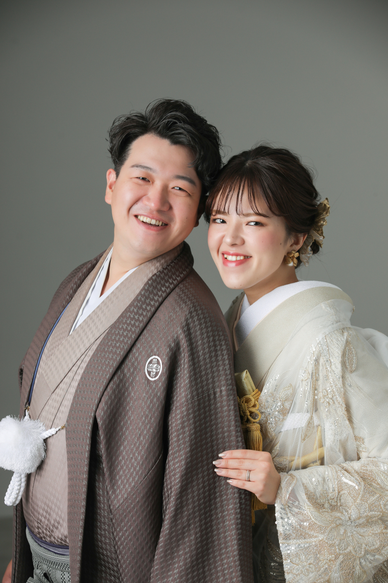 ふんわり&クールに和装前撮り【和装ハウススタジオ】