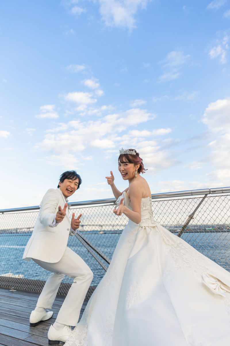 お二人らしさ溢れる撮影