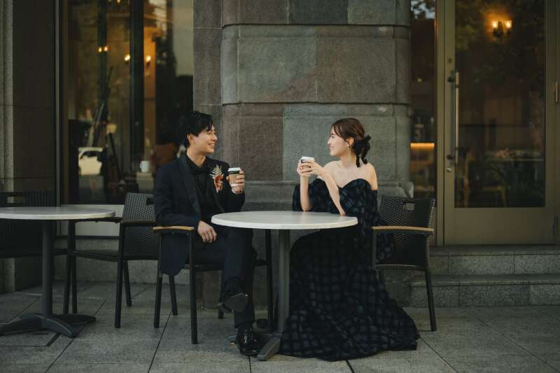 横浜の街でウエディングフォト！