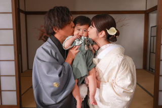 屋内庭園で動きのある写真を！