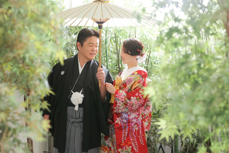 【和装の定番プラン】屋内庭園スタジオのご紹介◎