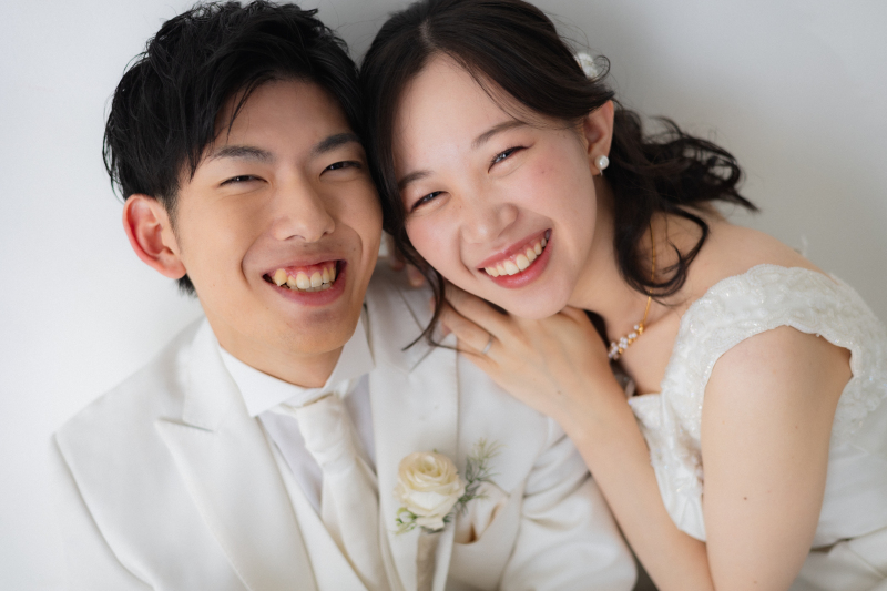 お二人らしいスタジオ撮影!