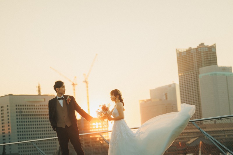 横浜の夕暮れと夜を