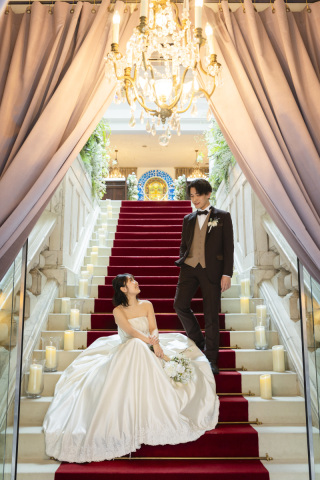 ラバンクドロア 実際の結婚式場での撮影を