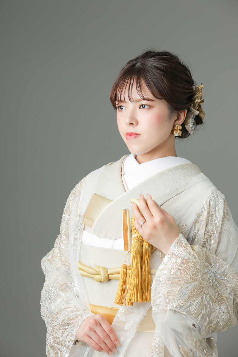 ふんわり&クールに和装前撮り【和装ハウススタジオ】