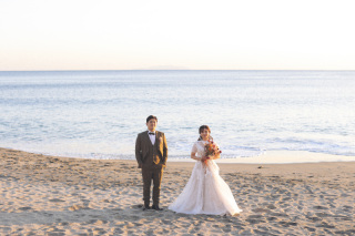 湘南ビーチ　夕景　Photo by kenta ikeda