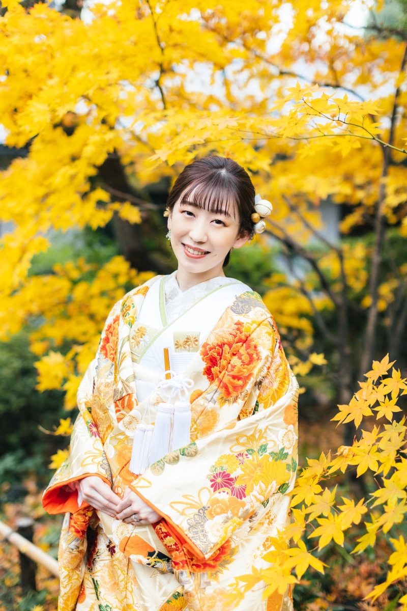 紅葉と一緒に♪【目白庭園ロケーション】