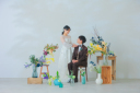 色とりどりの花たち。 ふたりらしさを詰め込んで　 photo by 谷澤　明美