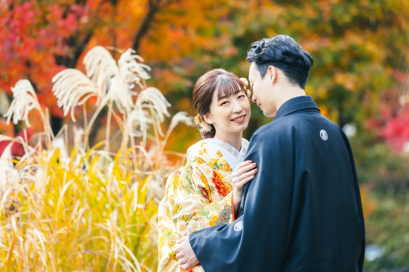 紅葉と一緒に♪【目白庭園ロケーション】