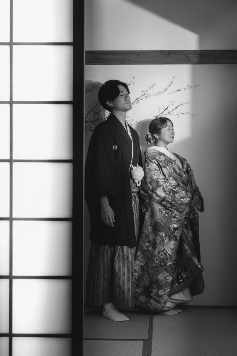 まるで本物の茶室のように