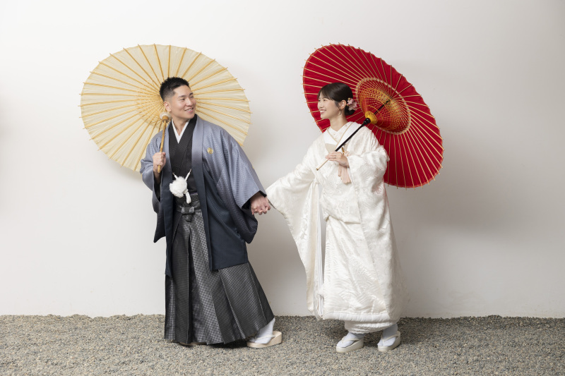 和装はお二人・洋装はご家族様とのお写真を♪