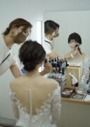 メイクシーンとロケーション撮影