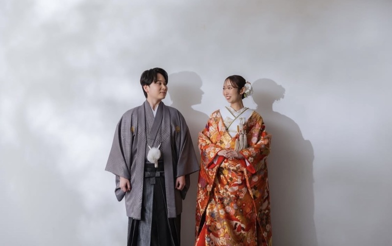 新郎新婦でつくる、統一感のある和装コーディネート