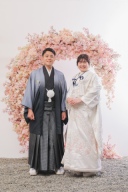 笑顔溢れる屋内庭園スタジオ