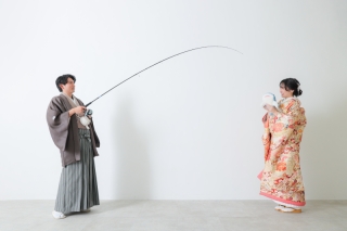 魚釣りから家族写真まで!?意外と自由度が高い屋内庭園スタジオ!