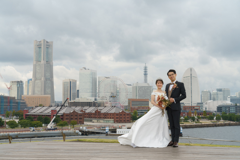 みなとみらいを背景に！【大桟橋ロケーション】