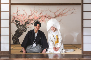 まるで本物の茶室のように