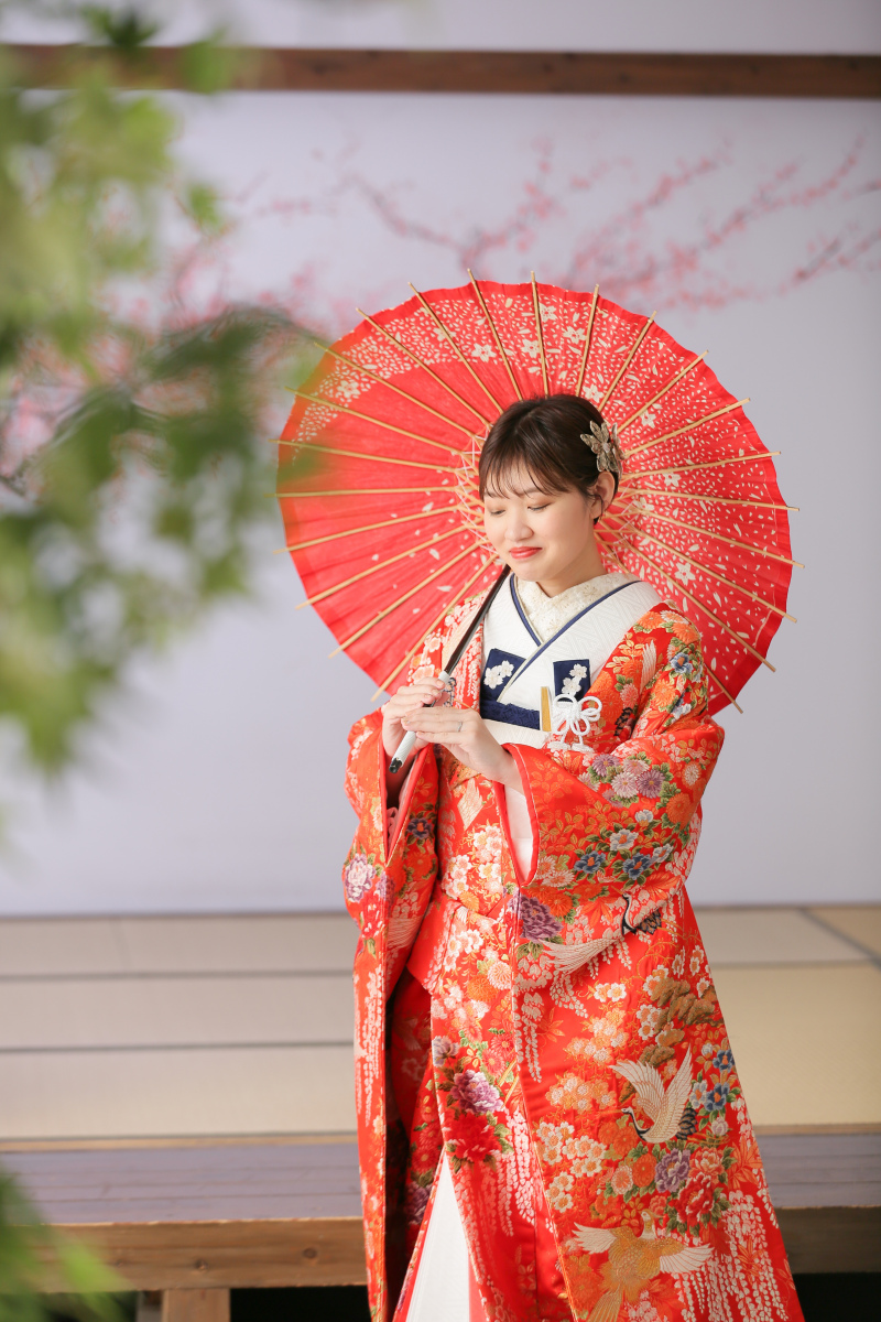 屋内庭園スタジオで外っぽく！