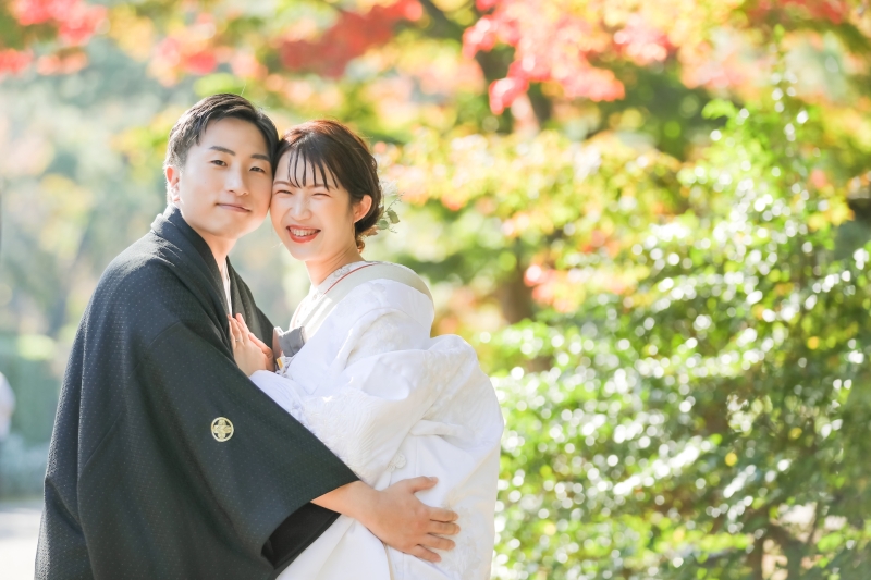 紅葉に笑顔を添えて♪ 『photo by谷沢明美』