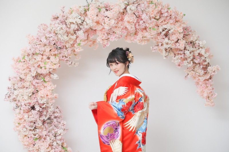 【ぽかぽか】スタジオ撮影で春を先取り♪ 屋内庭園スタジオ