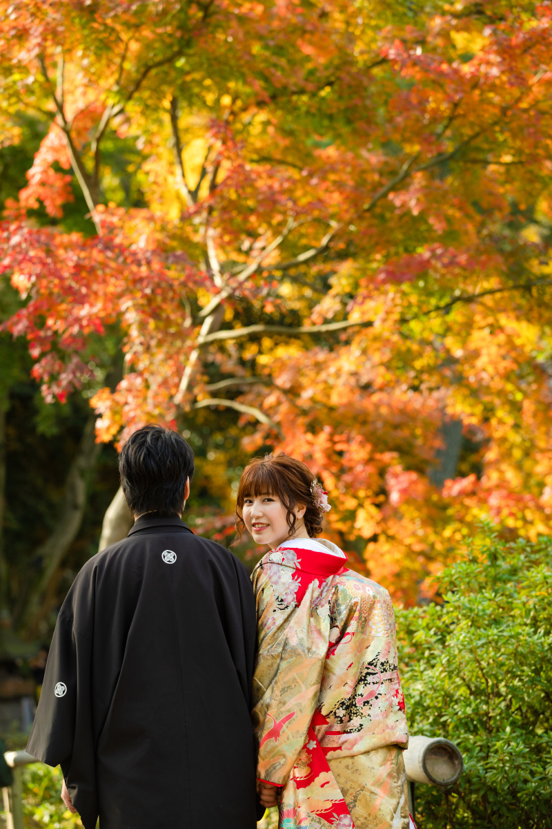 横浜の紅葉撮影なら三溪園　photo by 谷澤明美