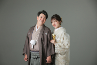 ふんわり&クールに和装前撮り【和装ハウススタジオ】