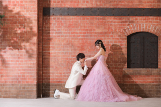 ふわふわのカラードレス♡【洋装ハウススタジオ】