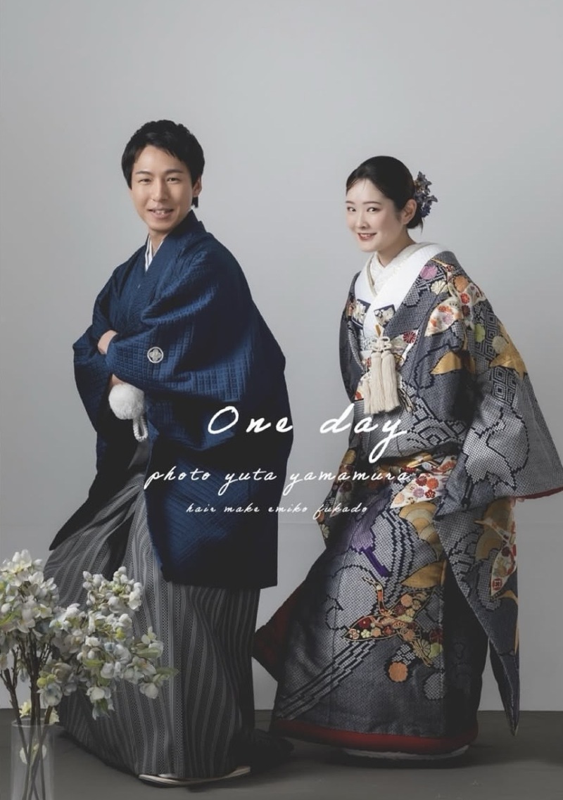新郎新婦でつくる、統一感のある和装コーディネート