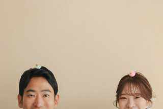 お花に囲まれたスタジオで和装撮影！