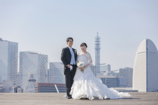 綺麗な青空の大桟橋でかっちりしたお写真からオフショットまで♪