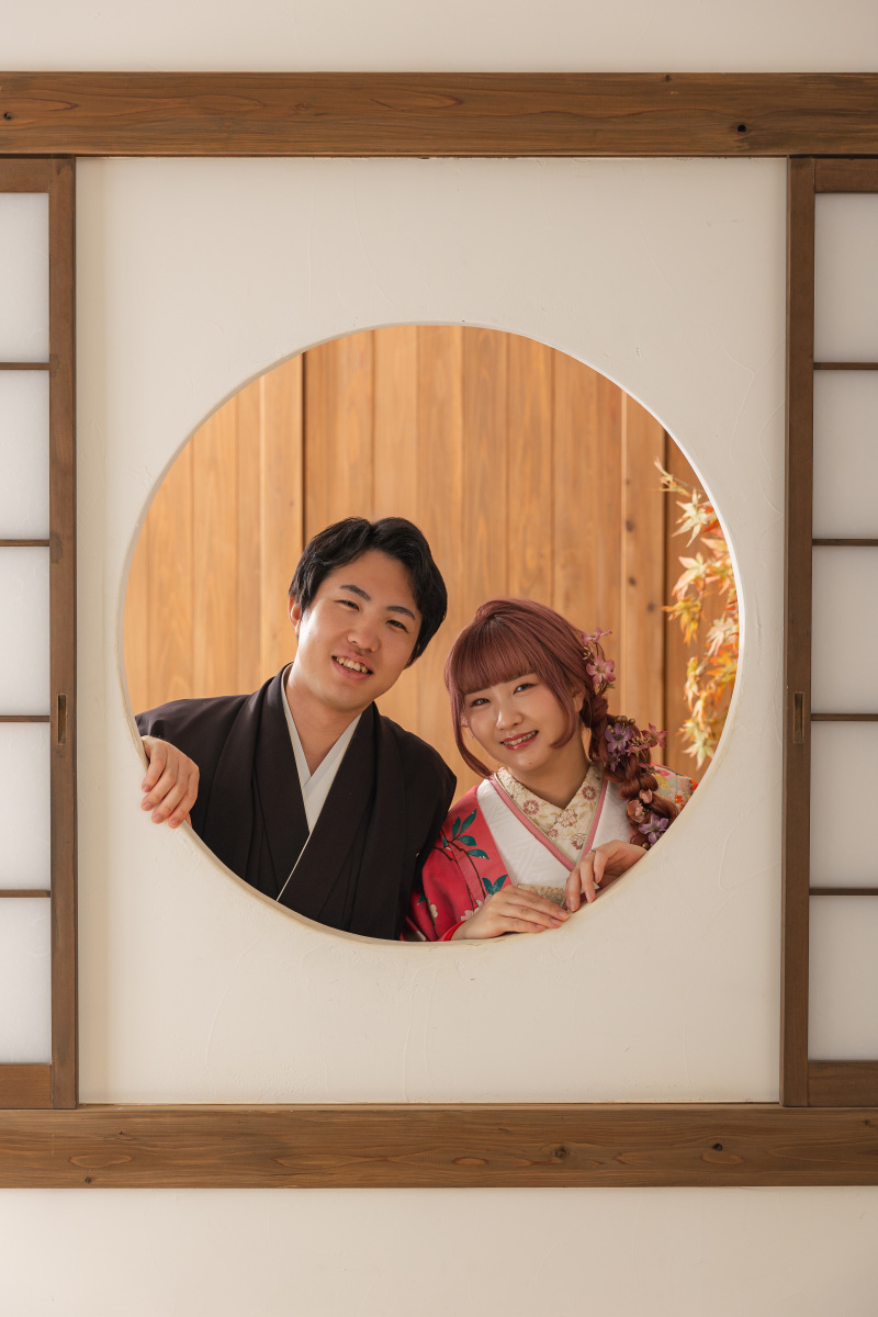 和装で可愛らしく!屋内庭園スタジオ!