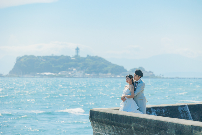 妙本寺と江ノ島の海で和洋ロケーション!