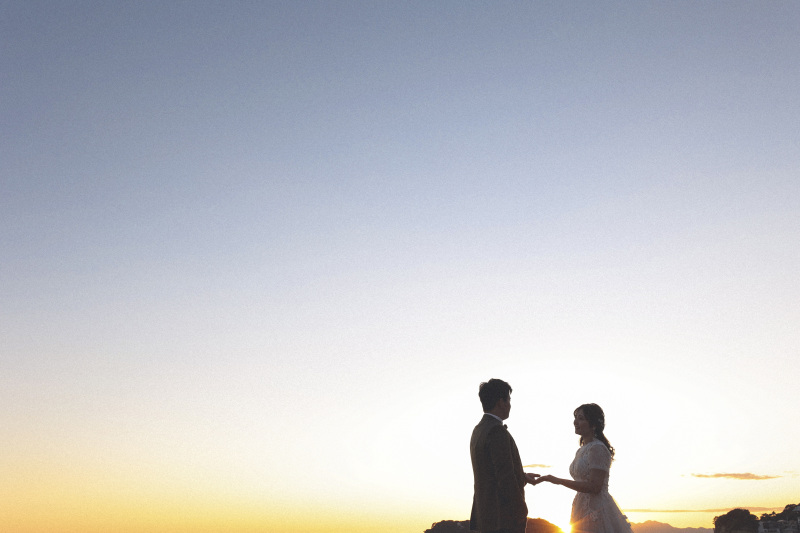 湘南ビーチ　夕景　Photo by kenta ikeda