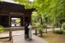 鎌倉のお寺で和装を撮影