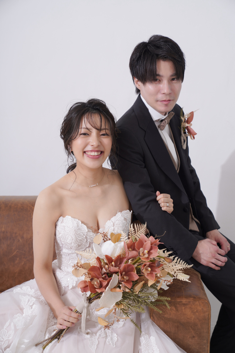 人目が気にならない室内撮影♪ お二人らしい雰囲気で