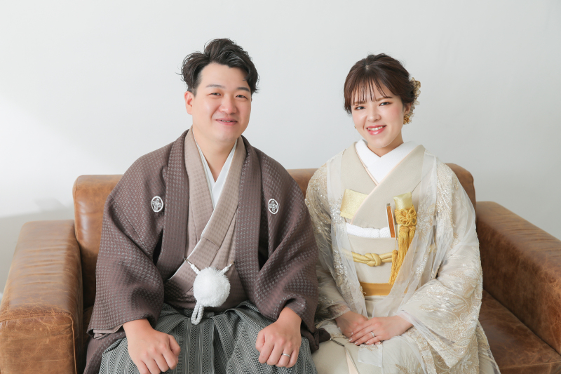 ふんわり&クールに和装前撮り【和装ハウススタジオ】