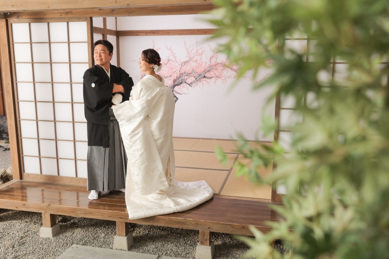 【和装の定番プラン】屋内庭園スタジオのご紹介◎