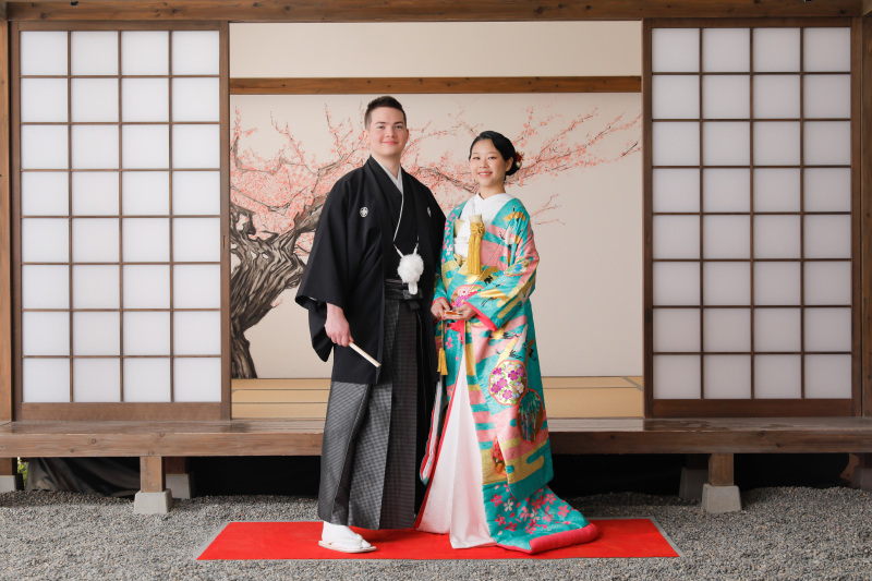 屋内庭園でお二人らしく！