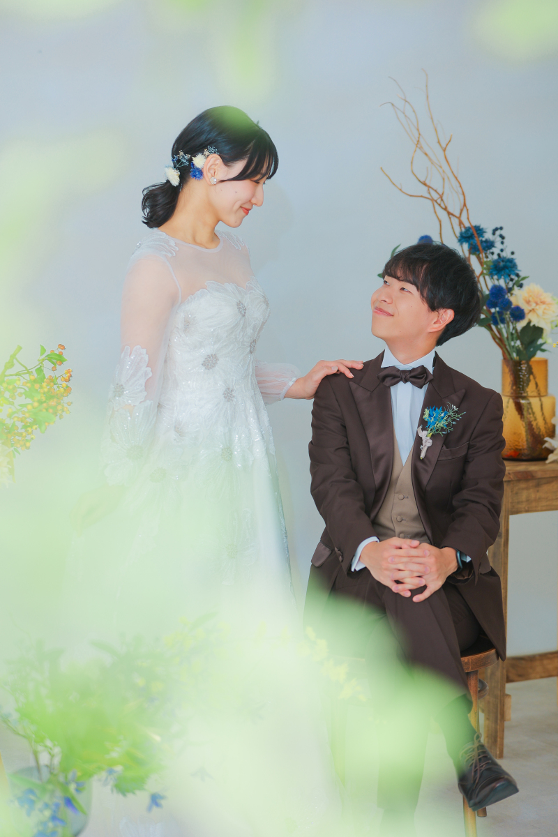 色とりどりの花たち。 ふたりらしさを詰め込んで photo by 谷澤 明美