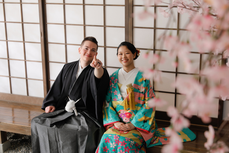 屋内庭園でお二人らしく！