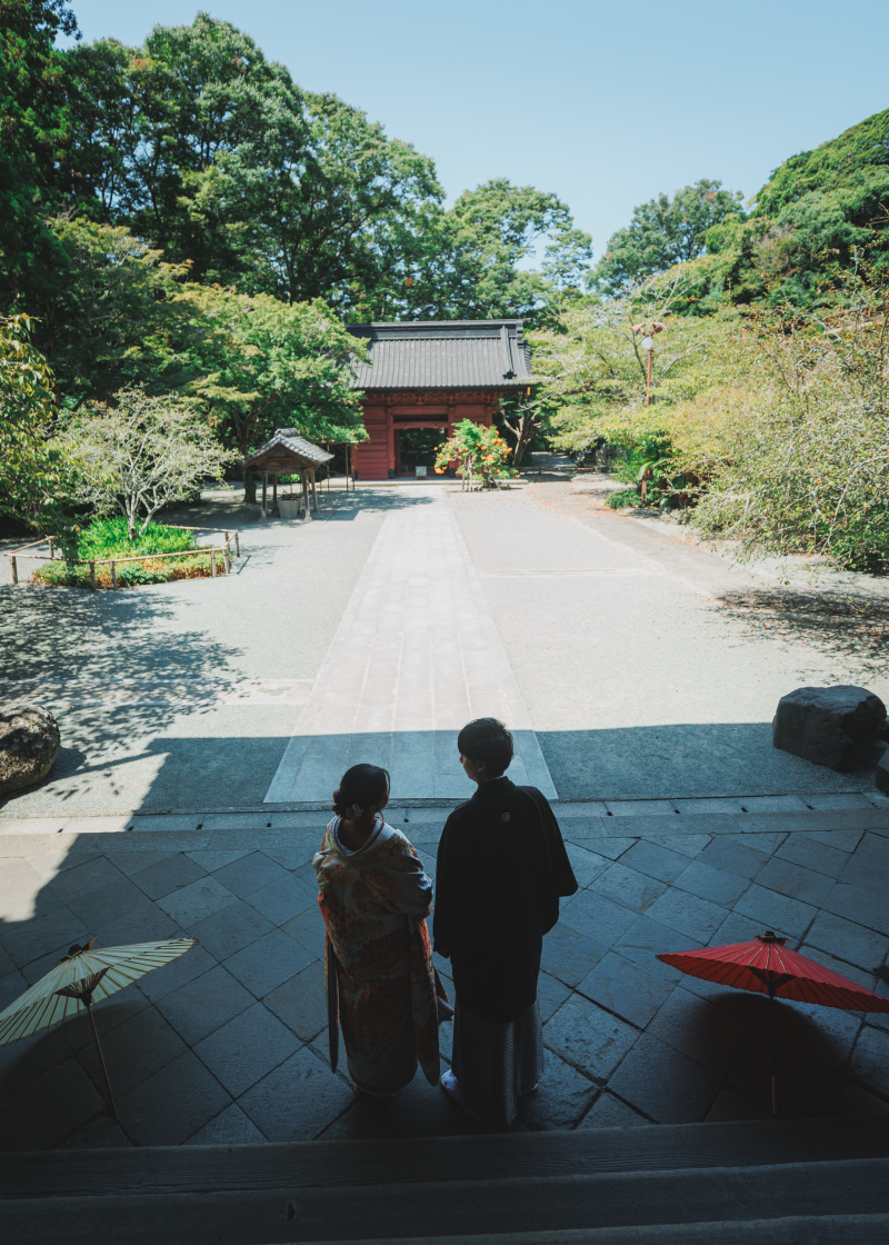 妙本寺と江ノ島の海で和洋ロケーション!