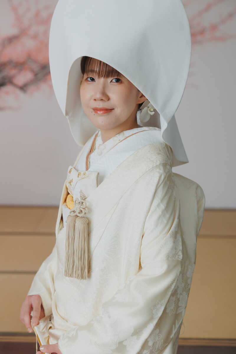 白無垢着るなら!『綿帽子』