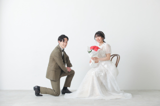 お花と一緒に♪