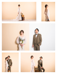 スタジオ撮影でシンプルお洒落な1枚を