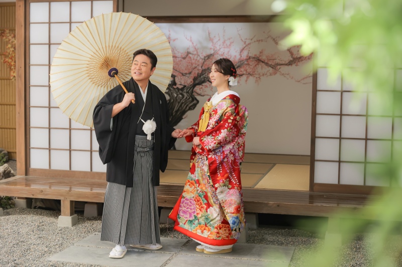 【和装の定番プラン】屋内庭園スタジオのご紹介◎