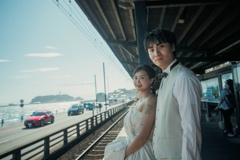 妙本寺と江ノ島の海で和洋ロケーション!
